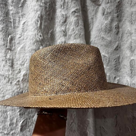 STETSON Women's Alder Straw Hat SIZE LARGE (missing hat band) - Picture 3 of 5